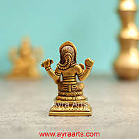Brass Balambigai Balambika Bala Tripura Sundari Idol - 3 inch Height