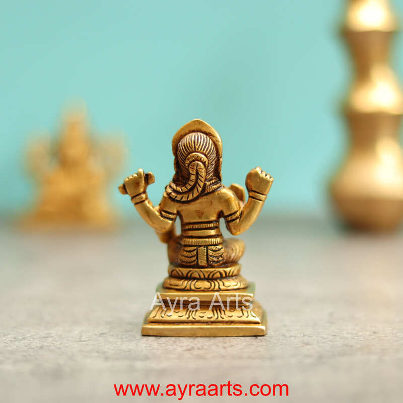 Brass Balambigai Balambika Bala Tripura Sundari Idol - 3 inch Height