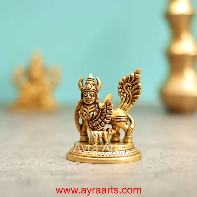 Brass Kamdhenu - 3 inch height
