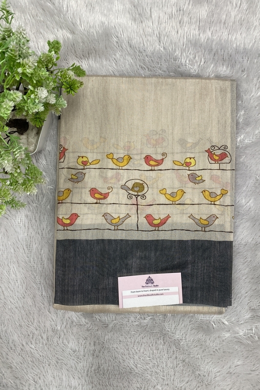 Chidiya Soft Tussar Saree SWS591