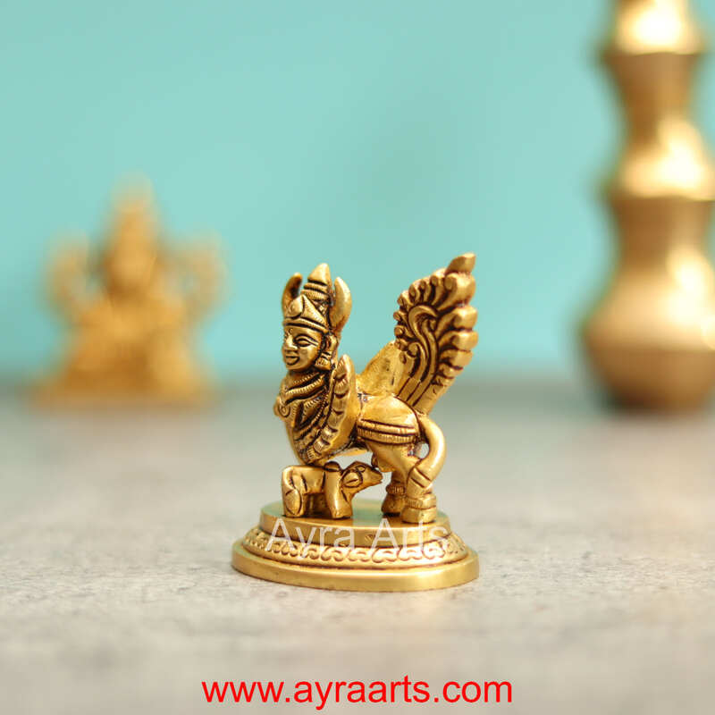 Brass Kamdhenu - 3 inch height