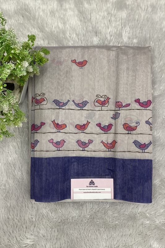 Chidiya Soft Tussar Saree SWS591