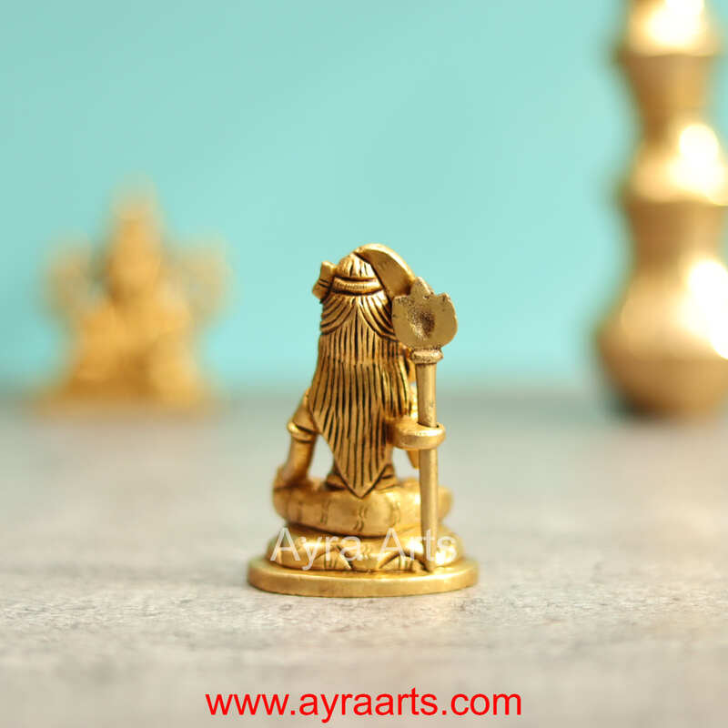 Brass Shiva Idol - 3 Inch Height