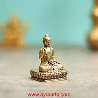 Premium Brass Buddha Idol - 2 Inch Height