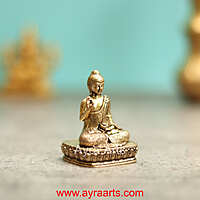 Premium Brass Buddha Idol - 2 Inch Height