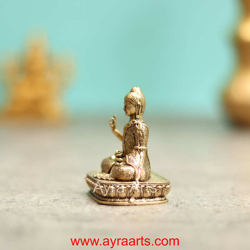Premium Brass Buddha Idol - 2 Inch Height