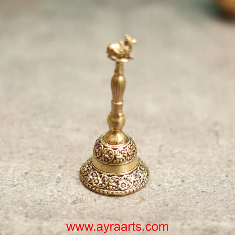 Premium Brass Nandi Bell - 4 Inch Height