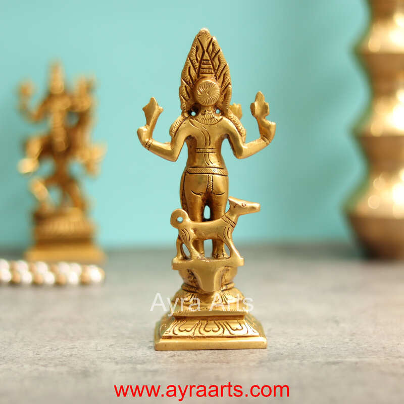 Brass Kala Bhairava - 6.5 Inch Height