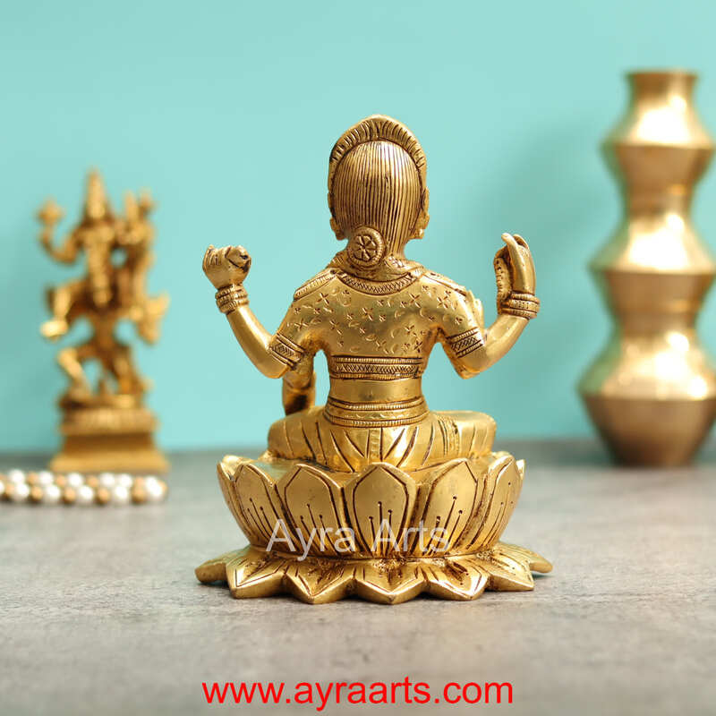 Brass Balambigai Balambika Bala Tripura Sundari Idol - 6.5 inch Height