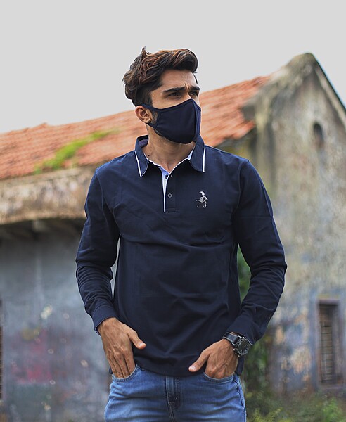 Being Winged -  Polo Shirt (Navy)