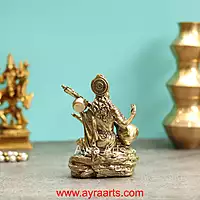 Premium Brass Shree Maa Saraswati Idol - 5 Inch Height