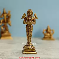 Brass Deep Lakshmi - 5.5 Inch Height