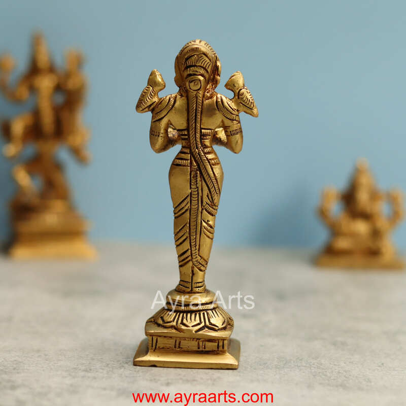 Brass Deep Lakshmi - 5.5 Inch Height