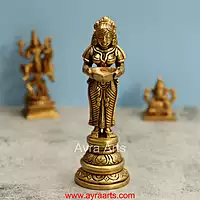 Brass Deep Lakshmi - 8 Inch Height