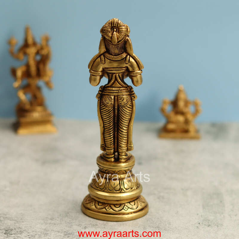 Brass Deep Lakshmi - 8 Inch Height