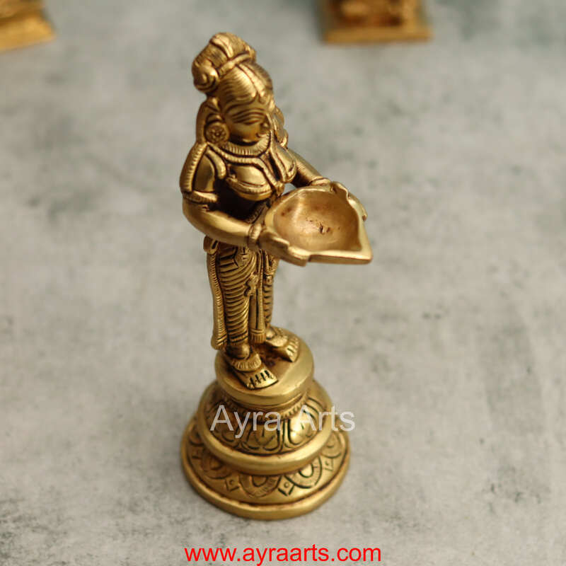 Brass Deep Lakshmi - 8 Inch Height