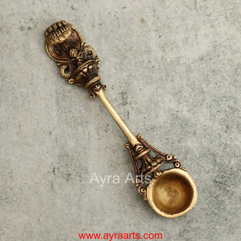 Brass Havan Spoon - 6.5 Inch Length