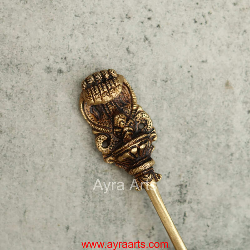 Brass Havan Spoon - 6.5 Inch Length