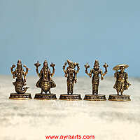 Brass Dhashavatharam Set - 2.5 Inch Height