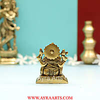 Buy Brass Ganesh Murti Ganpati Idol - 3.5 Inch Height