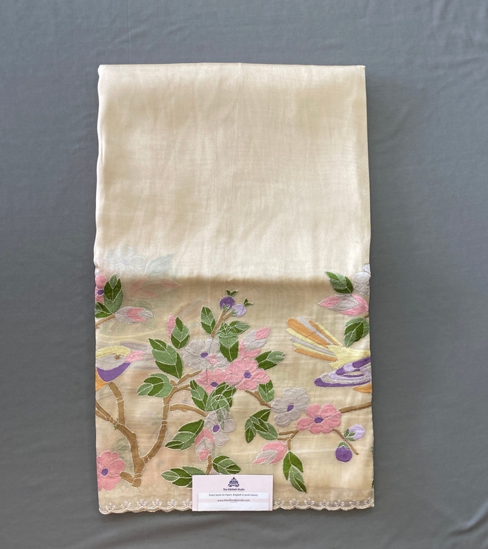 Zarah - Tissue Georgette Saree in Thread Work SWS198