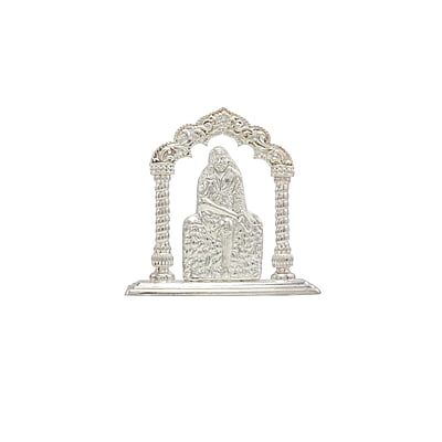 Silver Lord Saibaba Idol Silver Lord Saibaba Idol