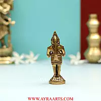 Brass Lord Hanuman Strength God Sculpture Bajrangbali Murti - 4 Inch Height