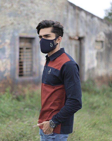 Being Winged - Color Blocked Polo shirt