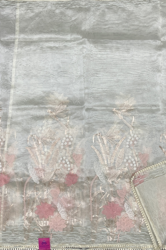 Lily - Embroidered Organza - 24472