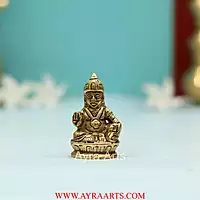 Pure Brass Small Kuber Idol - 2.5 Inch Height