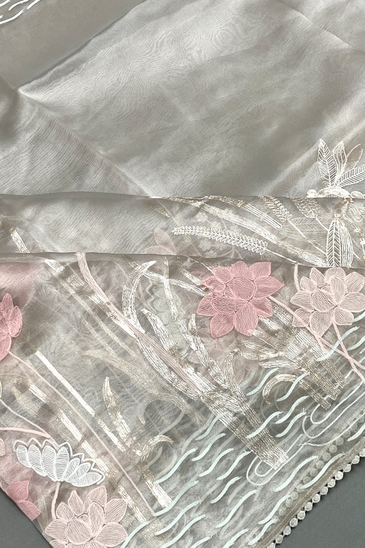 Lily - Embroidered Organza - 24469