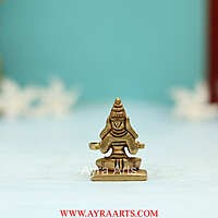 Brass Maa Annapurna/Annapoorna Devi Idol Goddess of Food  - 1.5 Inch Height