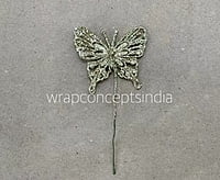 Glitter Butterfly - Gold/Silver/Red