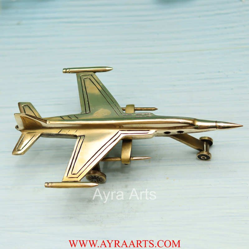 Brass Aeroplane Show Peace  - 9 Inch Lenght