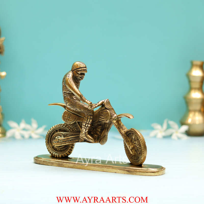 Brass Driving Bike Show Peace  - 5.8 Inch Height