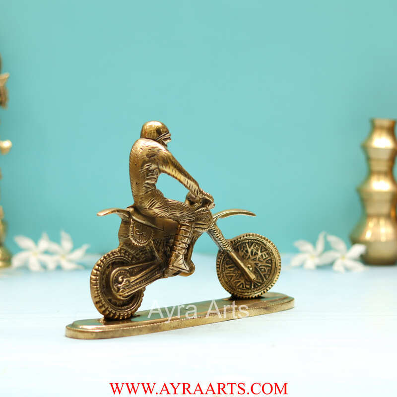 Brass Driving Bike Show Peace  - 5.8 Inch Height