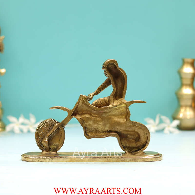 Brass Driving Bike Show Peace  - 5.8 Inch Height