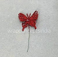 Glitter Butterfly - Gold/Silver/Red