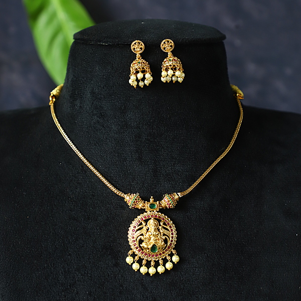 antic finished vinayagar design neck piece