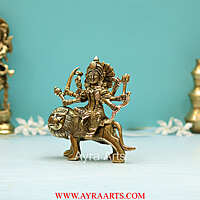 Shri Maa Durga Idol in Brass - 6 Inch Height