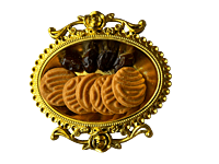 Silver plated plastic decorative plates small  with flower design (Pack of 8pcs)