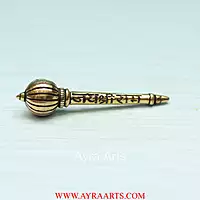 Jai Shri Ram Brass Hanuman Ghadha - 3.8 Inch Length