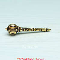 Jai Shri Ram Brass Hanuman Ghadha - 3.8 Inch Length