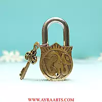 Brass Sun Surya Door Lock - 4.5 inch Height