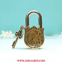 Brass Sun Surya Door Lock - 4.5 inch Height