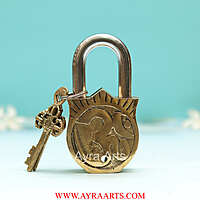 Brass Lakshmi Door Lock - 4.5 inch Height