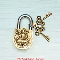 Brass Lakshmi Door Lock - 4.5 inch Height