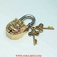 Brass Lakshmi Door Lock - 4.5 inch Height
