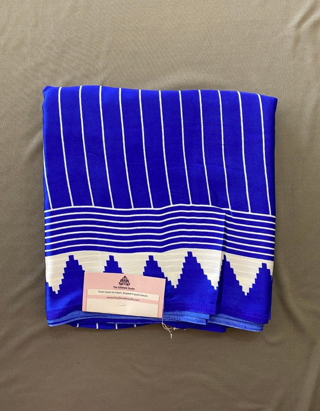 Aparna - Modal Silk Saree in Ajrakh Blouse SWS212