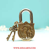 Brass Shiva Door Lock - 4.5 inch Height